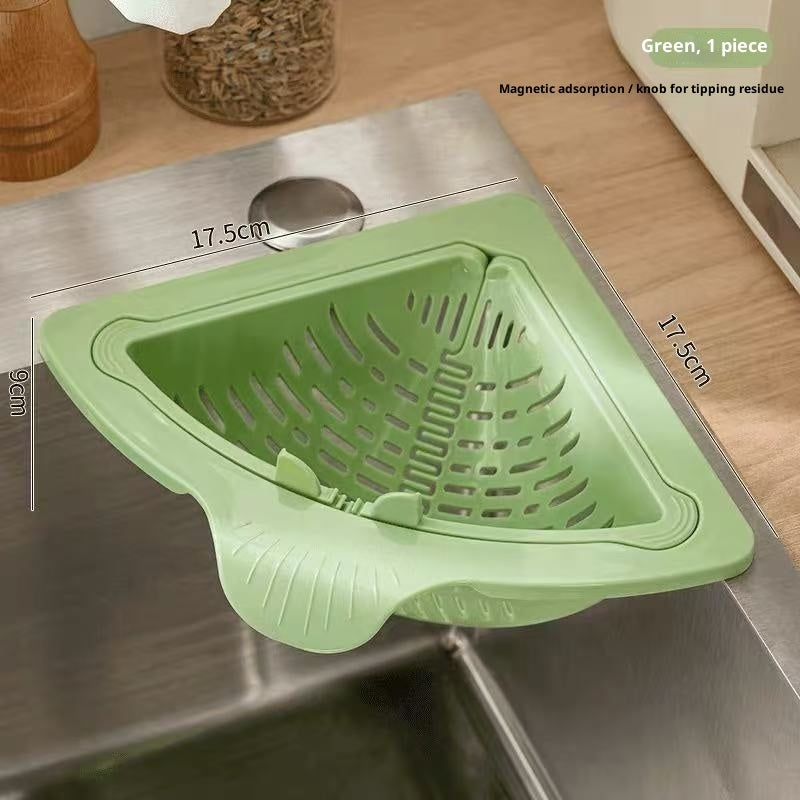 Magnetic Suction Cleaning Food Triangle Drain Basket-ZEXO 