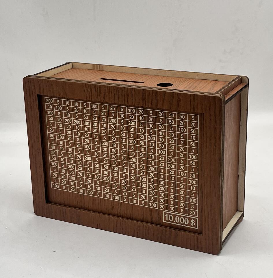 Home Quality Counter Wooden Piggy Bank - ZEXO 