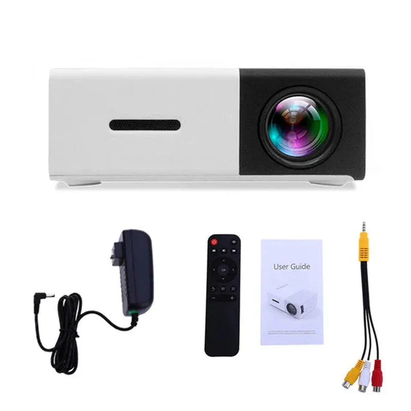 Mini Projector – 1080P Full HD Support, Portable LED Projector, 4K Video Playback, Multiple Connectivity Options-ZEXO 