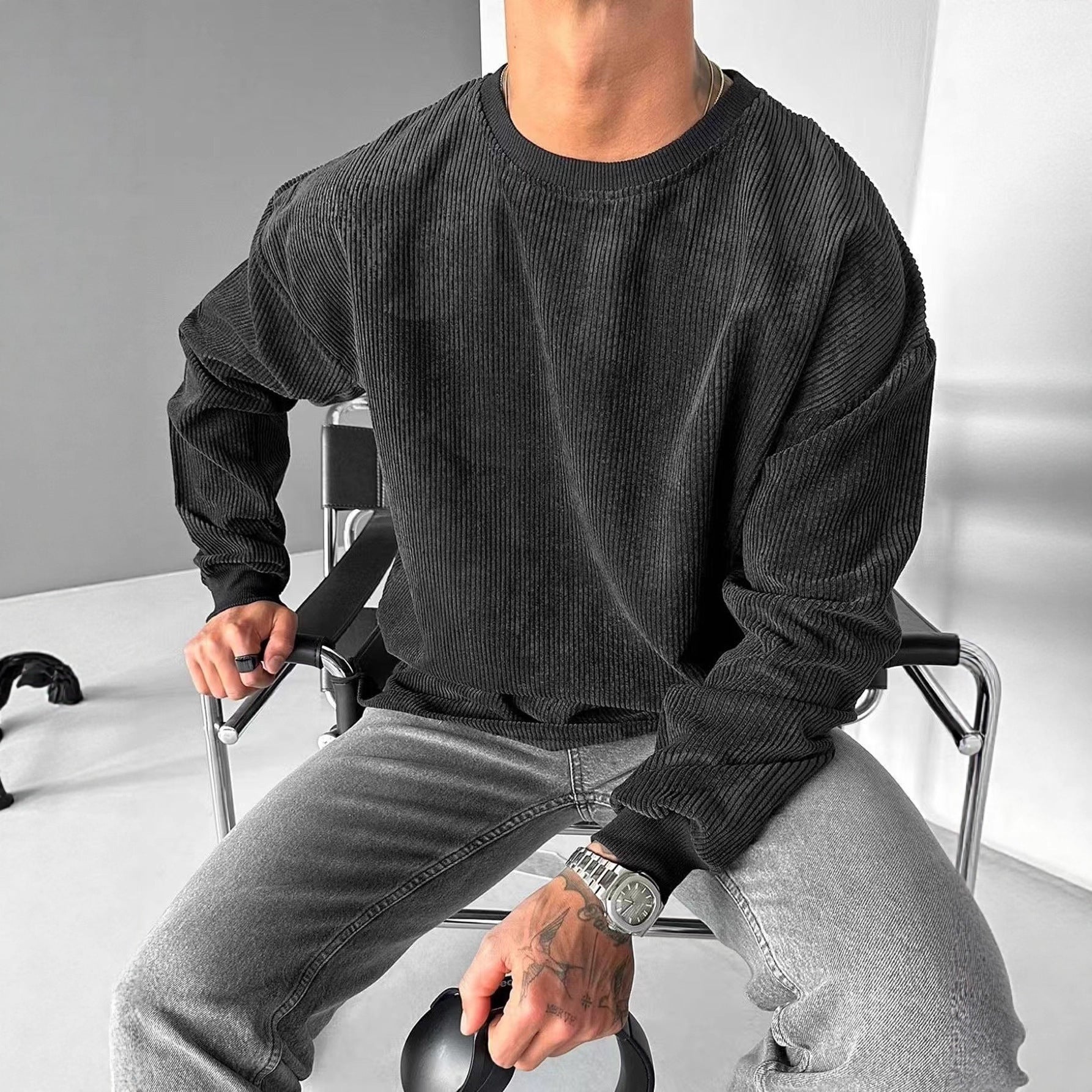 Casual Trends Round Neck Sweater Long Sleeve - ZEXO 