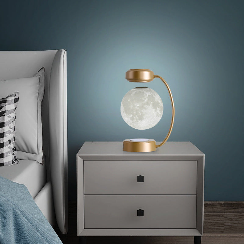 Creative Personality Magnetic Levitation Moon Lamp For home Bedside Table Lamp - ZEXO 
