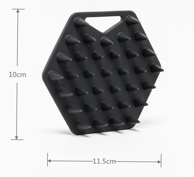 Cleaning And Care Silicone Hair Wash Massage Brush - ZEXO 