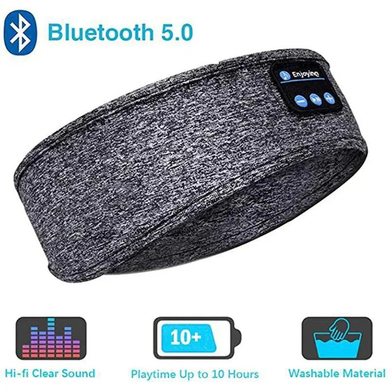 Bluetooth Sleep Headband – Wireless Headphones, Built-In Speakers, Comfortable Fabric, 10-Hour Battery Life-ZEXO 