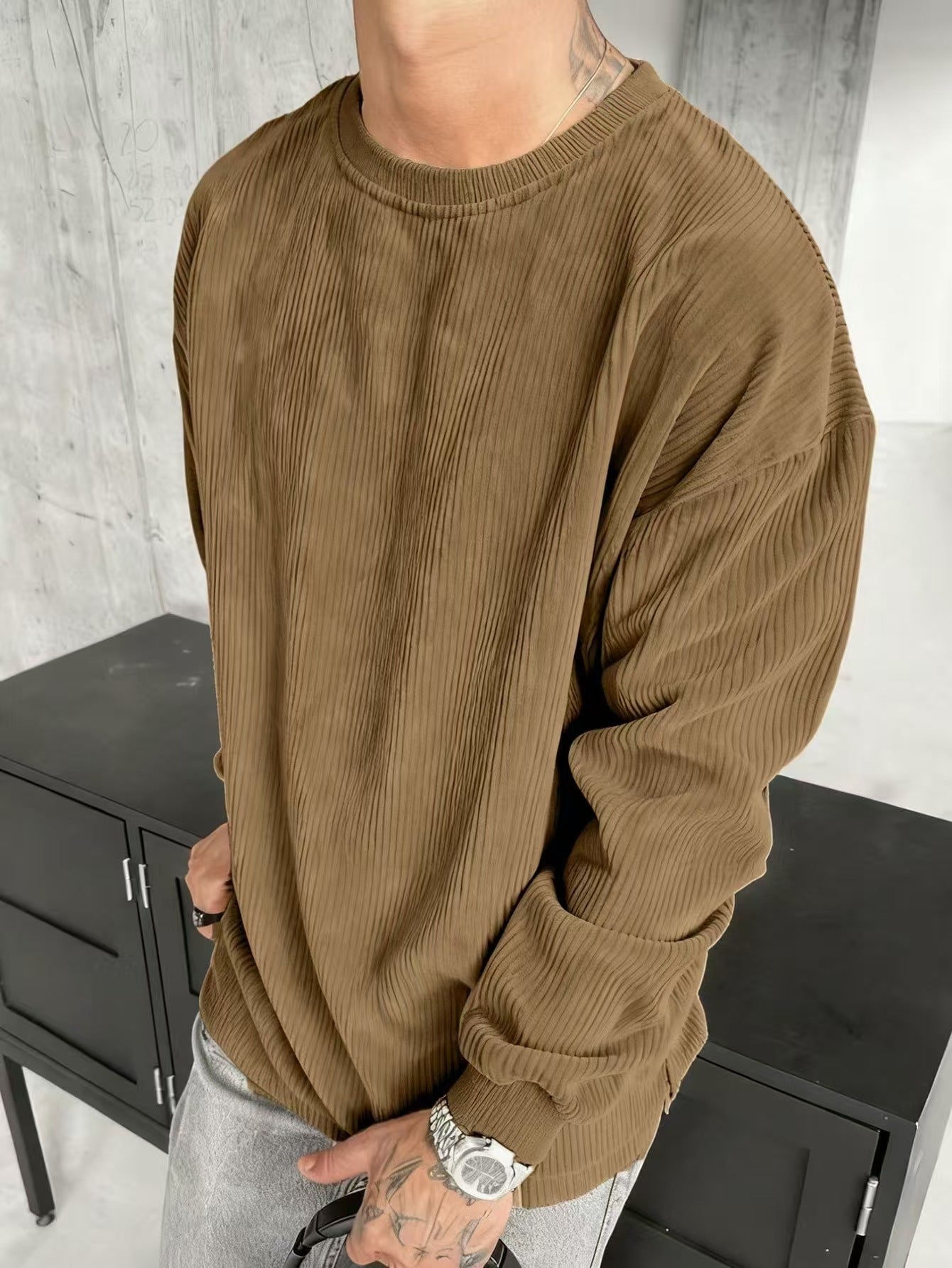 Casual Trends Round Neck Sweater Long Sleeve - ZEXO 