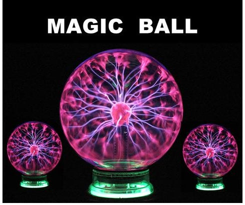 Plasma Lightning Ball Electronic Magic Light Electrostatic Induction Ball Magic Ball With Music 4 Inch 5 Inch  6 Inch - ZEXO 