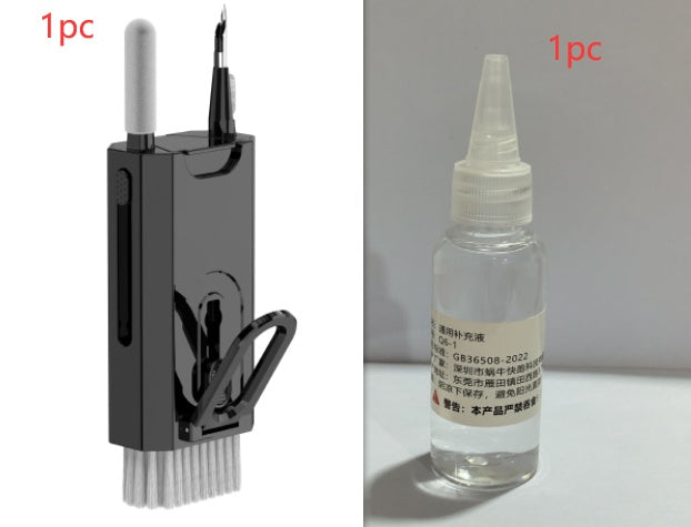 5 In 1 Screen Cleaner Kit Camera Phone Tablet Laptop Screen Cleaning Tools Earphone Cleaning Brush Pen For Office - ZEXO 