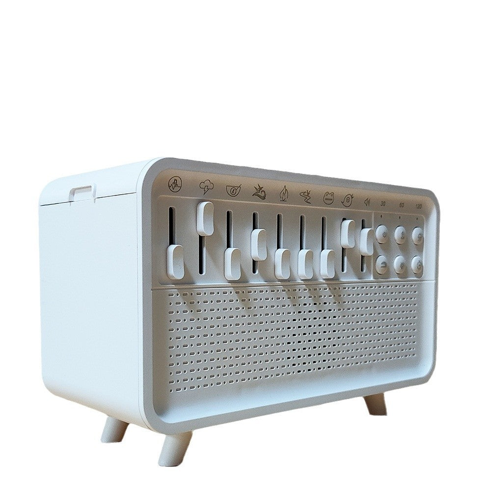 3 In 1 Bluetooth Speaker White Noise Sleep Night Light Humidifier All-in-one Machine Free Combination Of 8 Group Nature Sound - ZEXO 