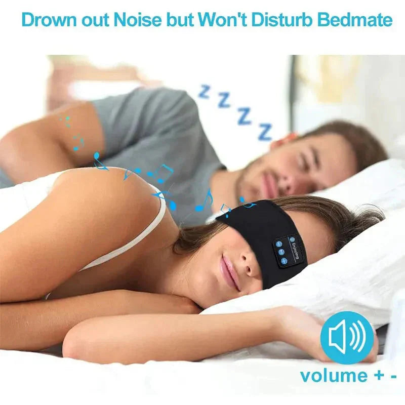 Bluetooth Sleep Headband – Wireless Headphones, Built-In Speakers, Comfortable Fabric, 10-Hour Battery Life-ZEXO 