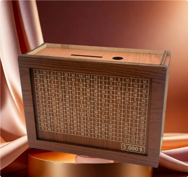 Home Quality Counter Wooden Piggy Bank - ZEXO 