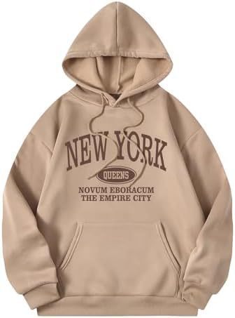 Women's Letter Pattern Hoodie Pullover Sweater - ZEXO 