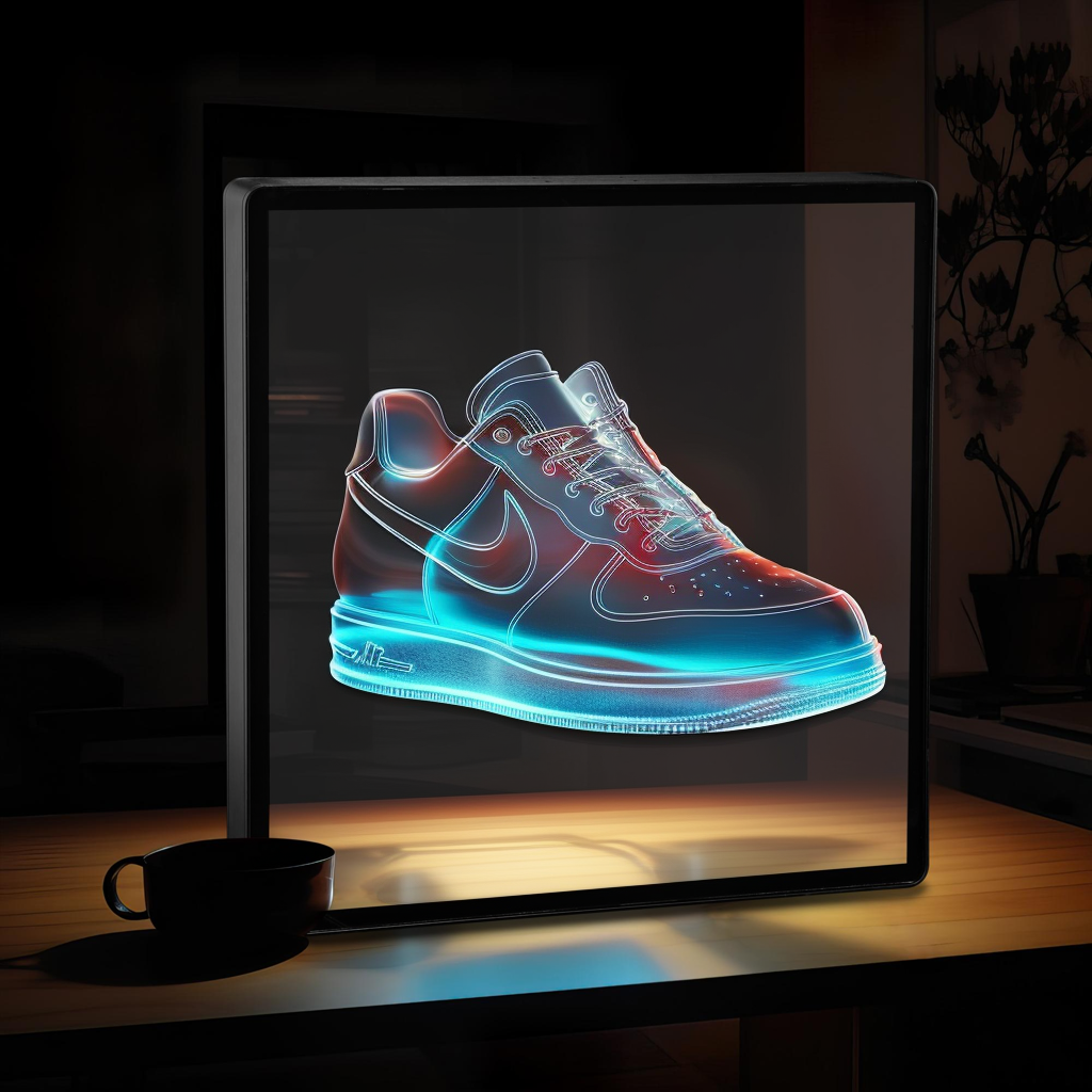 3D Hologram LED Fan With Frame