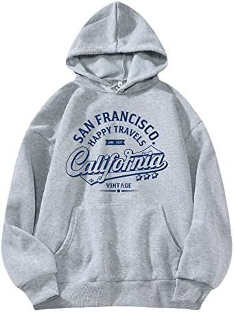 Women's Letter Pattern Hoodie Pullover Sweater - ZEXO 