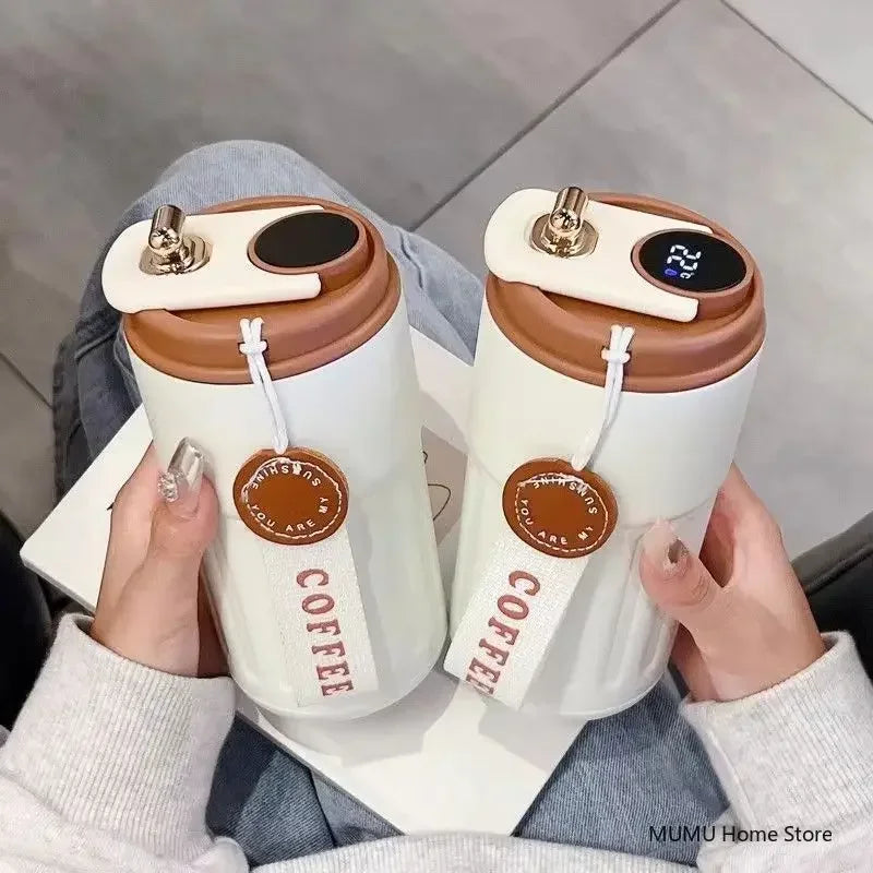 Bottle with LED Temperature Display Smart Thermos - ZEXO 