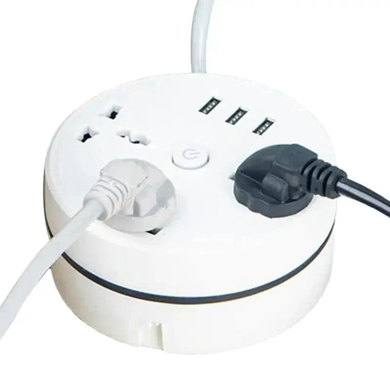 EU Plug AC Outlet Smart Home Power Strip – Multipurpose Electrical Extension Cord with USB Ports & Fast Charging-ZEXO 