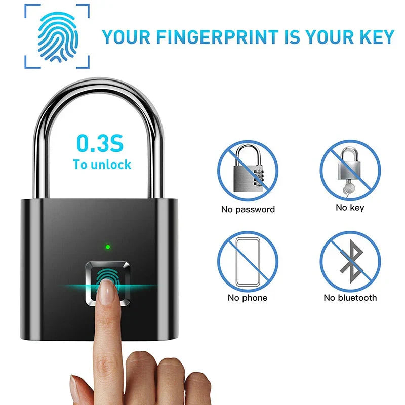 Smart Fingerprint Padlock-ZEXO 