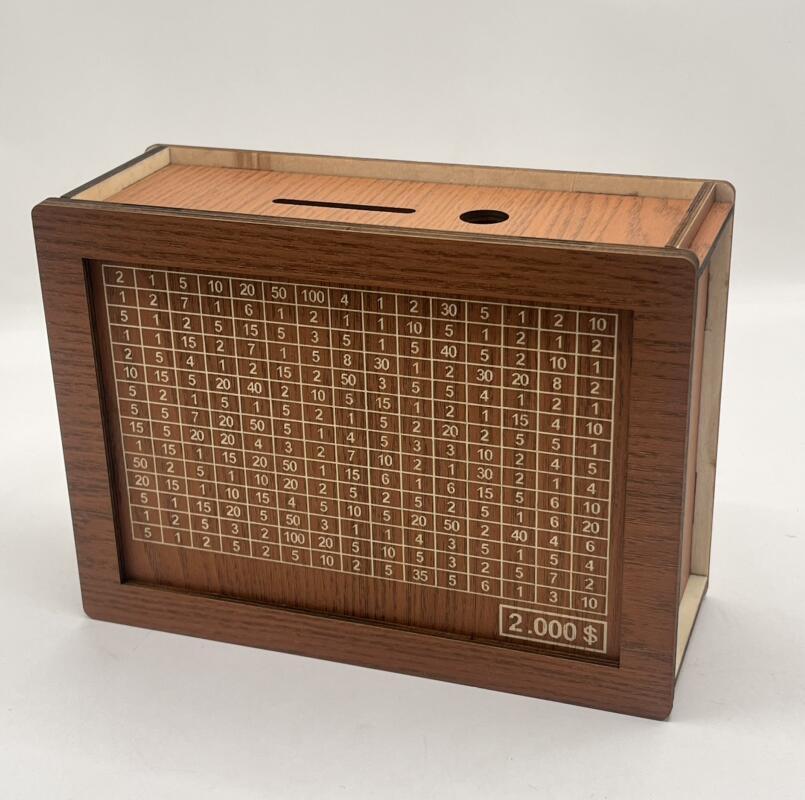 Home Quality Counter Wooden Piggy Bank - ZEXO 