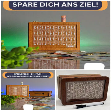 Home Quality Counter Wooden Piggy Bank - ZEXO 