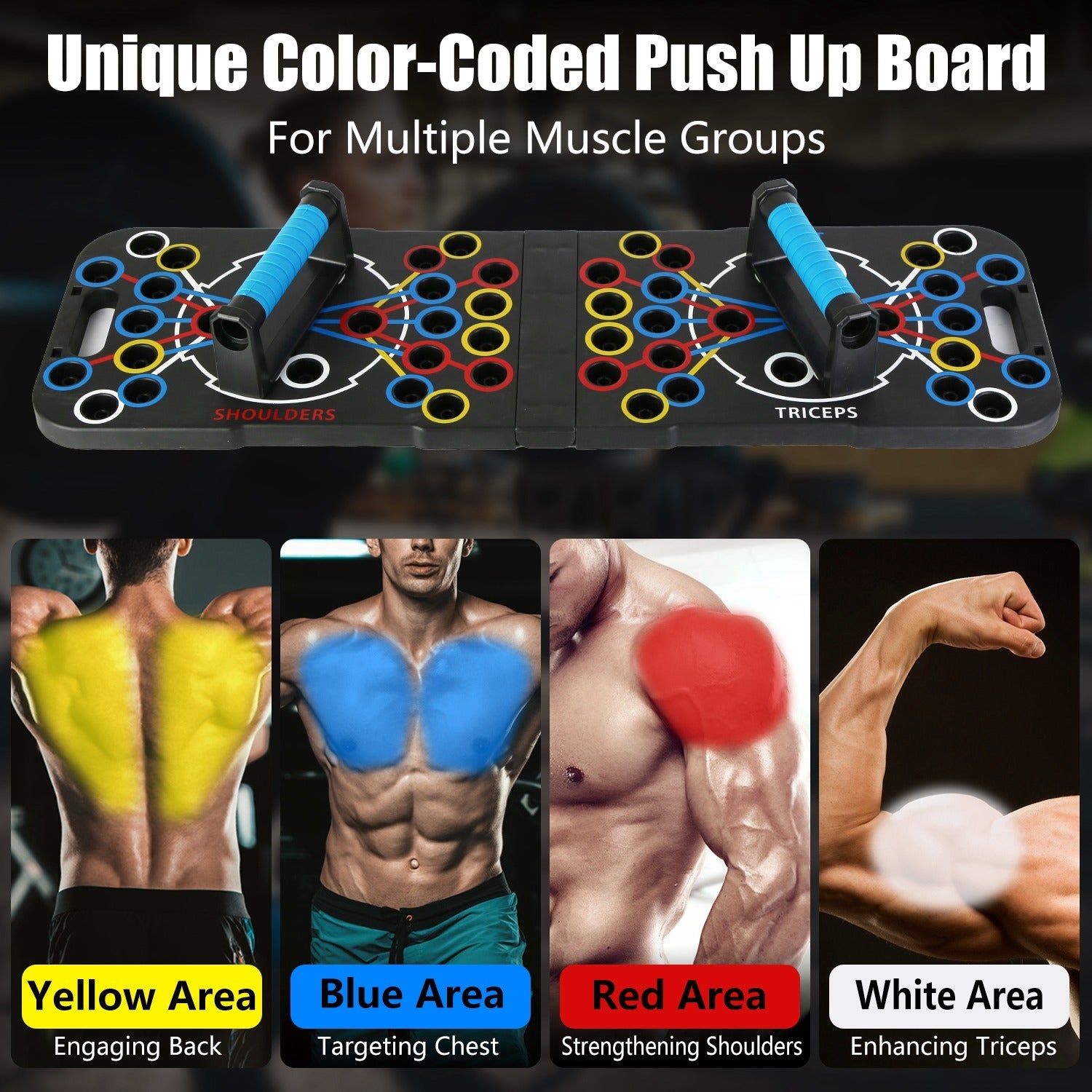 Multifunctional Push Up Board Home Strength Training Equipment With 15 Fitness Accessories Pilates Bar Resistance Band Roller Wheel Full Body Workout Home Gym Equipment - ZEXO 