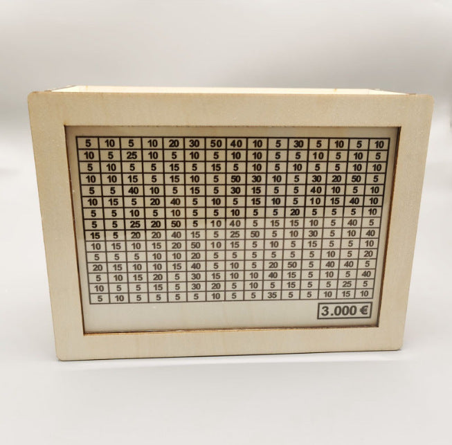 Home Quality Counter Wooden Piggy Bank - ZEXO 