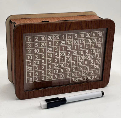 Home Quality Counter Wooden Piggy Bank - ZEXO 