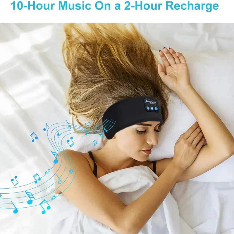 Bluetooth Sleep Headband – Wireless Headphones, Built-In Speakers, Comfortable Fabric, 10-Hour Battery Life-ZEXO 