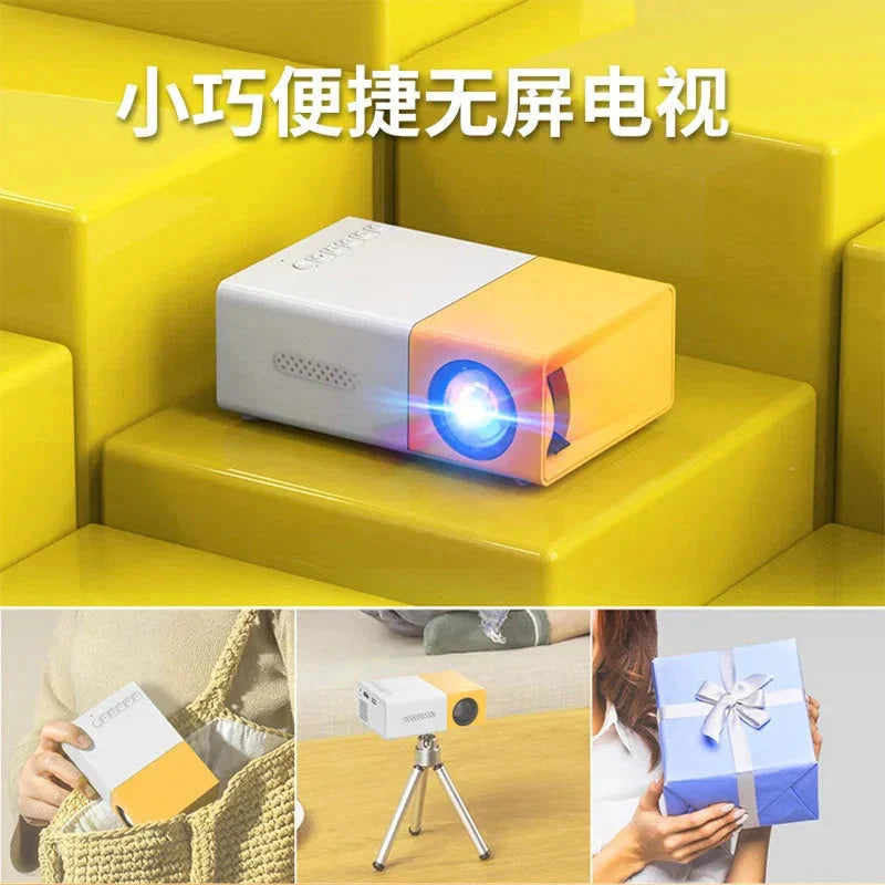 Mini Projector – 1080P Full HD Support, Portable LED Projector, 4K Video Playback, Multiple Connectivity Options-ZEXO 