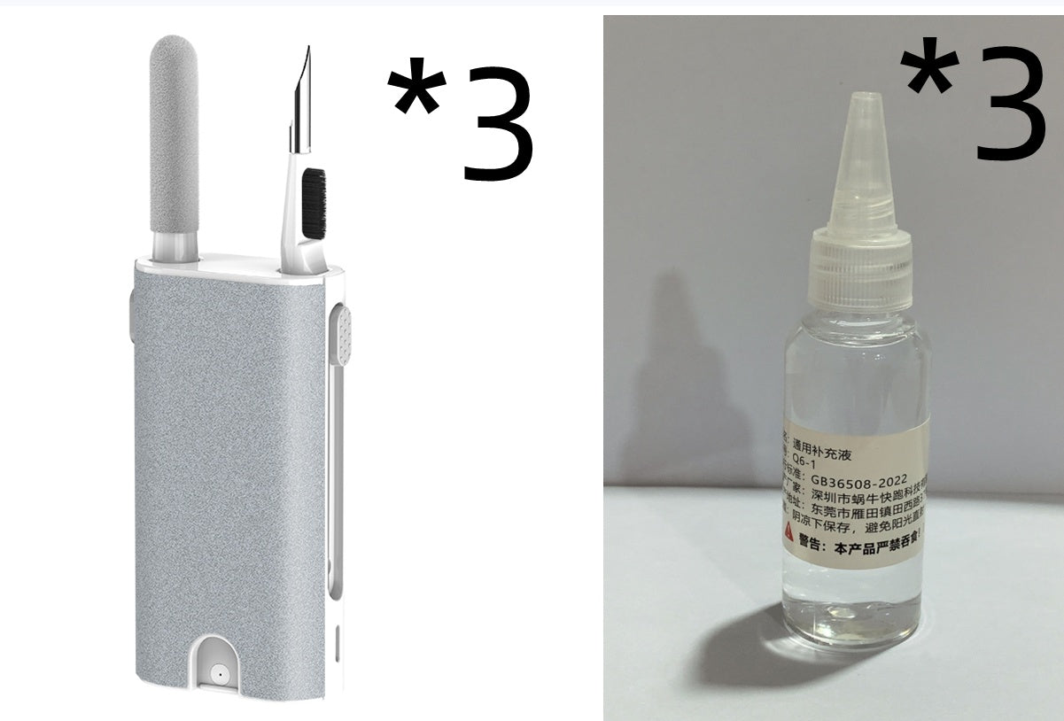 5 In 1 Screen Cleaner Kit Camera Phone Tablet Laptop Screen Cleaning Tools Earphone Cleaning Brush Pen For Office - ZEXO 