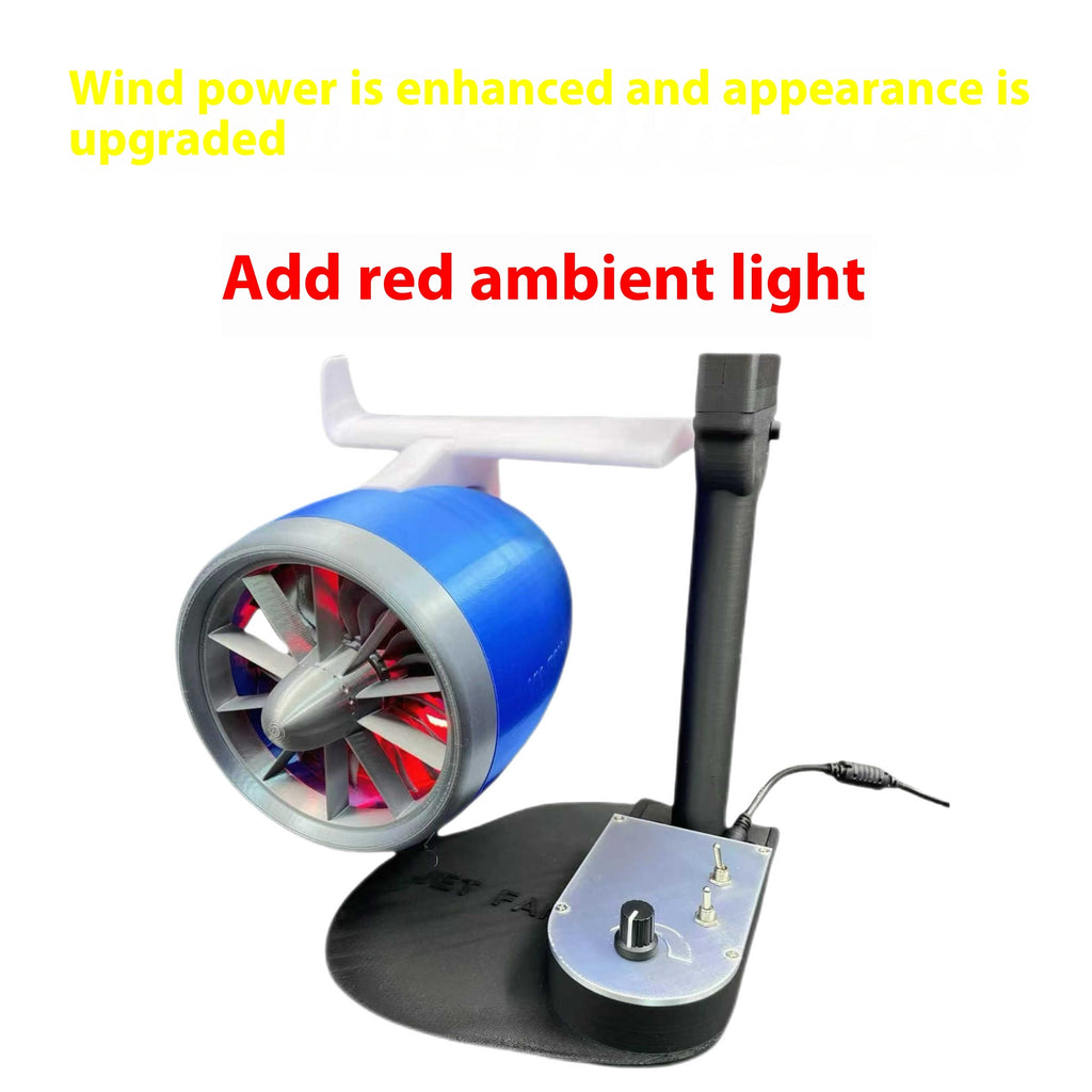 12V Desktop Fan Toy – Mini Engine Turbine Desk Gadget-ZEXO 