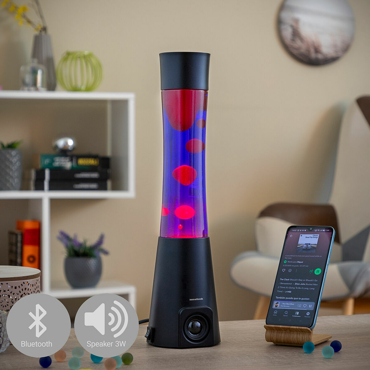 Lava Lamp with Speaker Maglamp InnovaGoods - ZEXO 