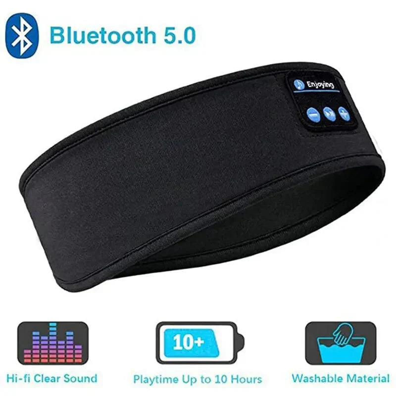 Bluetooth Sleep Headband – Wireless Headphones, Built-In Speakers, Comfortable Fabric, 10-Hour Battery Life-ZEXO 