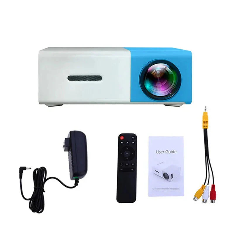 Mini Projector – 1080P Full HD Support, Portable LED Projector, 4K Video Playback, Multiple Connectivity Options-ZEXO 