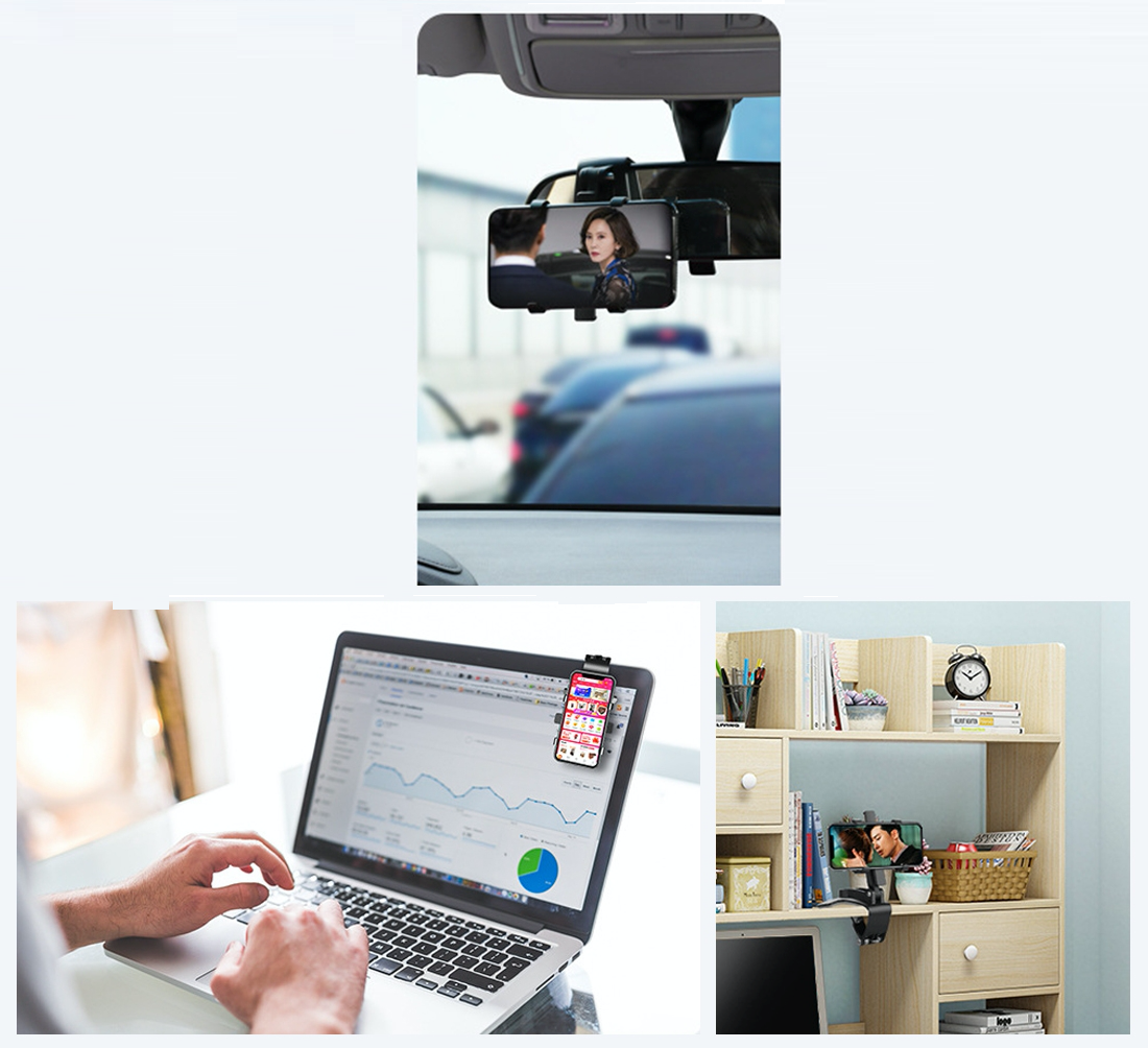 Car Phone Mount Holder with Adjustable Bracket - ZEXO 