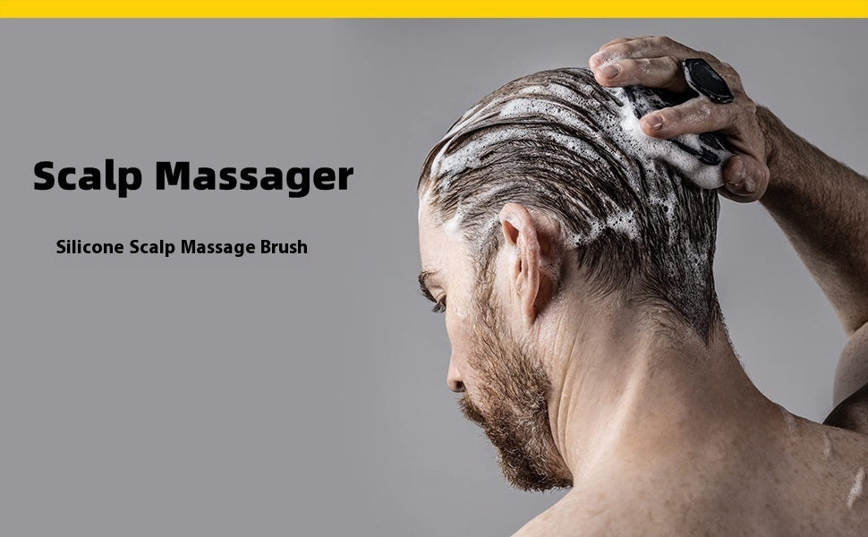 Cleaning And Care Silicone Hair Wash Massage Brush - ZEXO 