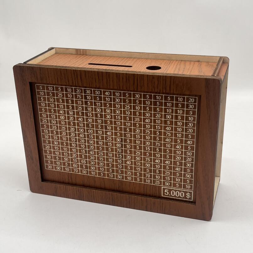 Home Quality Counter Wooden Piggy Bank - ZEXO 