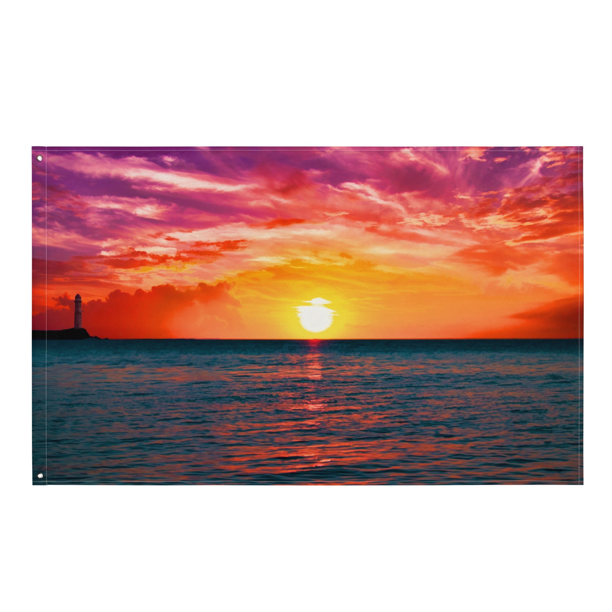 Glimmering Sunrise  Flag Tapestry wall hanging - ZEXO 