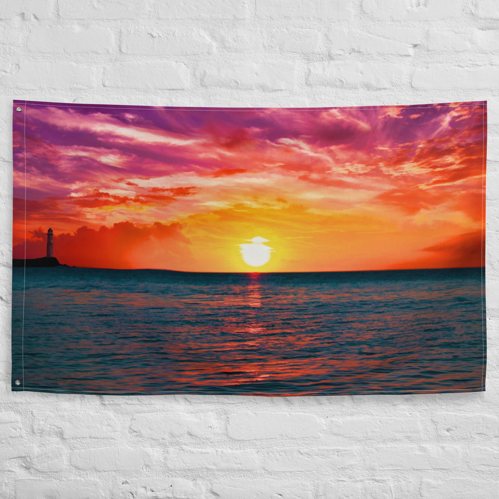 Glimmering Sunrise  Flag Tapestry wall hanging - ZEXO 