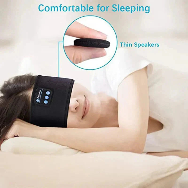 Bluetooth Sleep Headband – Wireless Headphones, Built-In Speakers, Comfortable Fabric, 10-Hour Battery Life-ZEXO 