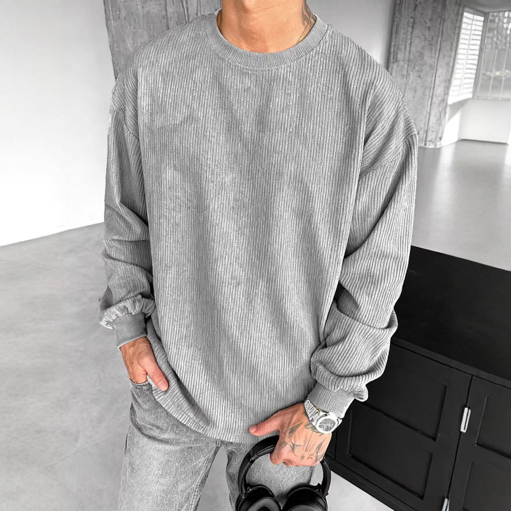 Casual Trends Round Neck Sweater Long Sleeve - ZEXO 