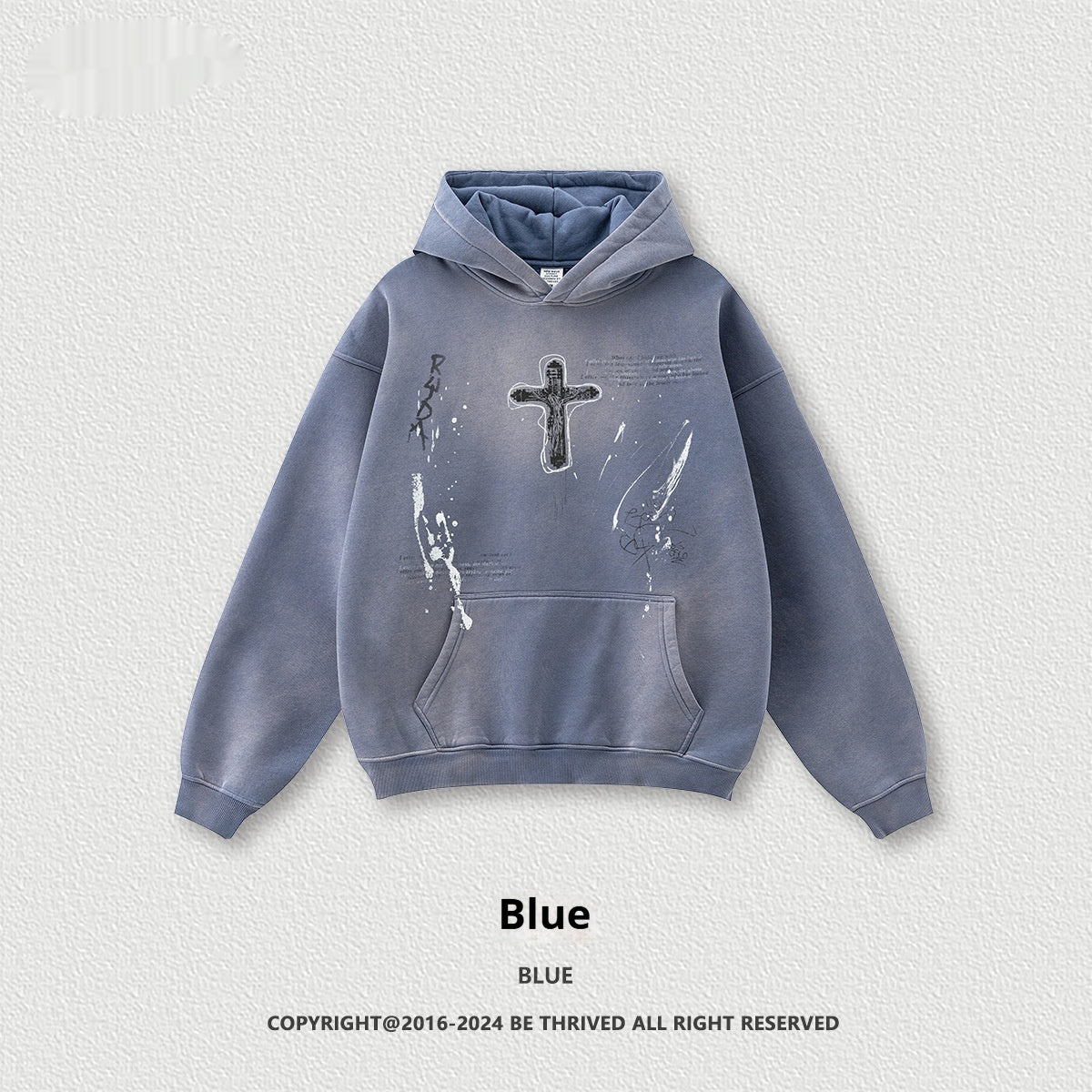 Men's Loose Street Hand-painted Couple Wear Hooded Sweater - ZEXO 