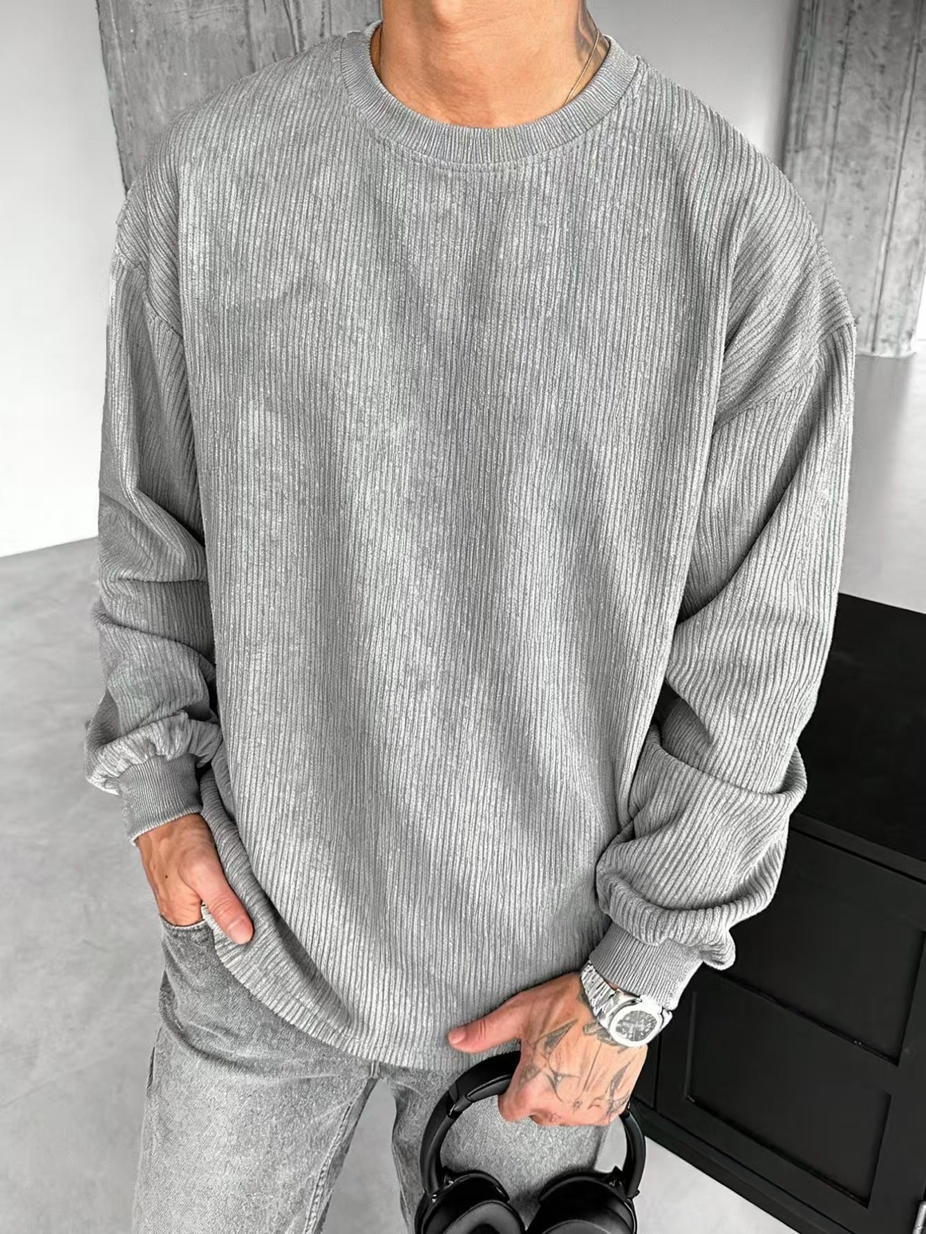 Casual Trends Round Neck Sweater Long Sleeve - ZEXO 