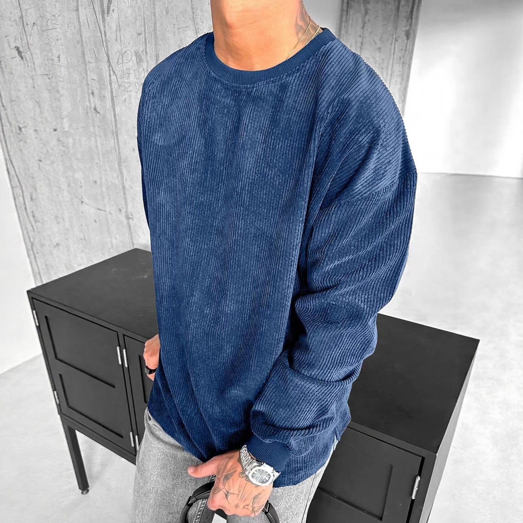 Casual Trends Round Neck Sweater Long Sleeve - ZEXO 