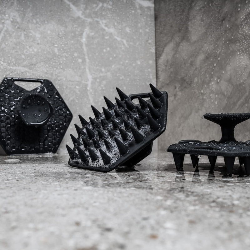 Cleaning And Care Silicone Hair Wash Massage Brush - ZEXO 