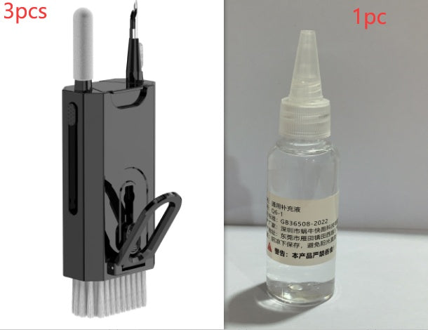 5 In 1 Screen Cleaner Kit Camera Phone Tablet Laptop Screen Cleaning Tools Earphone Cleaning Brush Pen For Office - ZEXO 