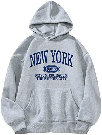 Women's Letter Pattern Hoodie Pullover Sweater - ZEXO 