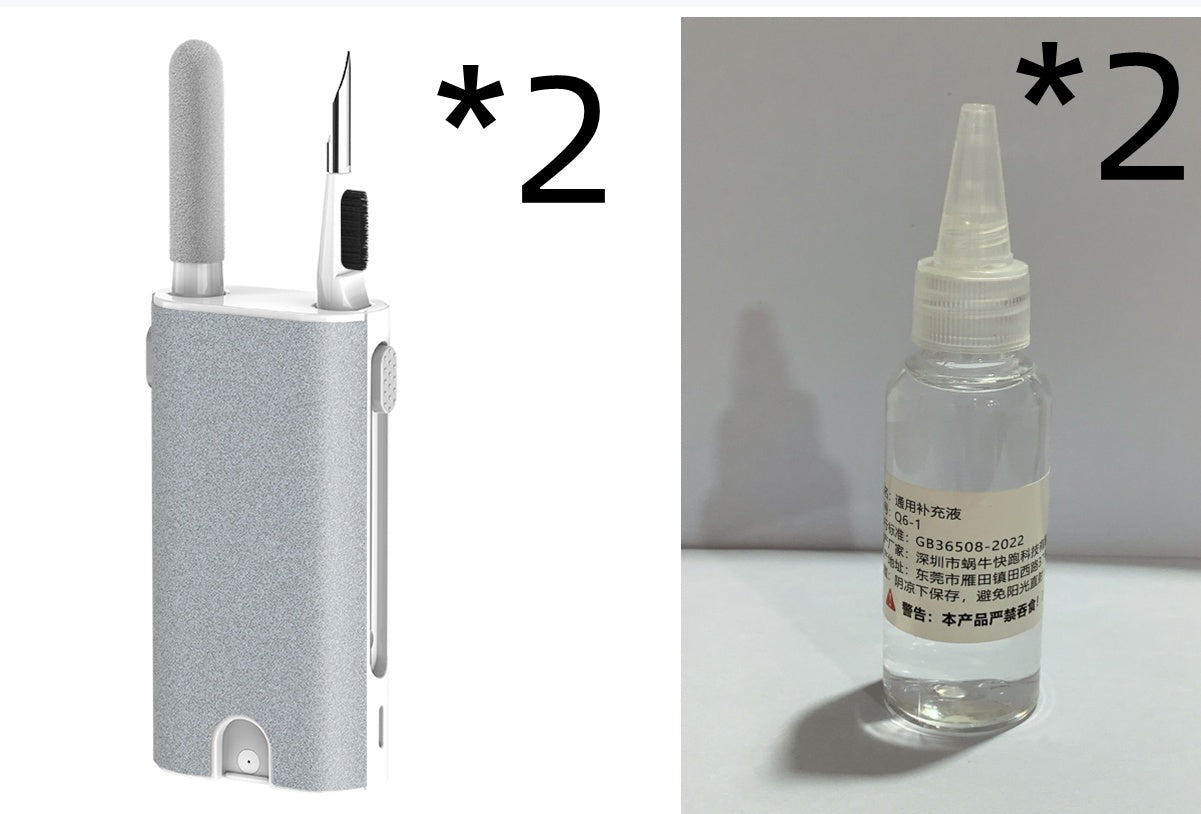 5 In 1 Screen Cleaner Kit Camera Phone Tablet Laptop Screen Cleaning Tools Earphone Cleaning Brush Pen For Office - ZEXO 